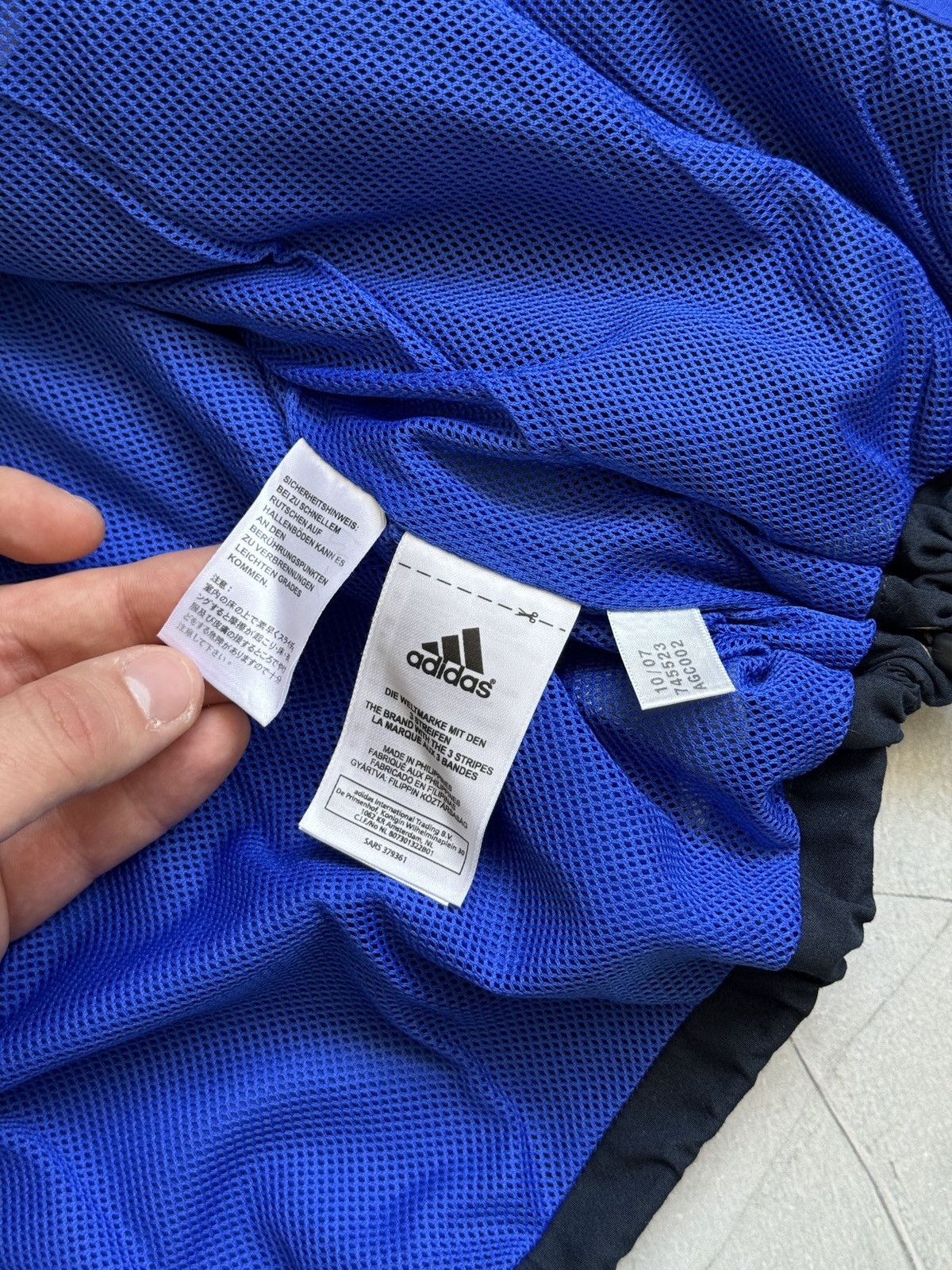 Adidas Vintage 2000s Adidas Zip Track Jacket Drill Soccer Style Size US S / EU 44-46 / 1 - 12 Thumbnail