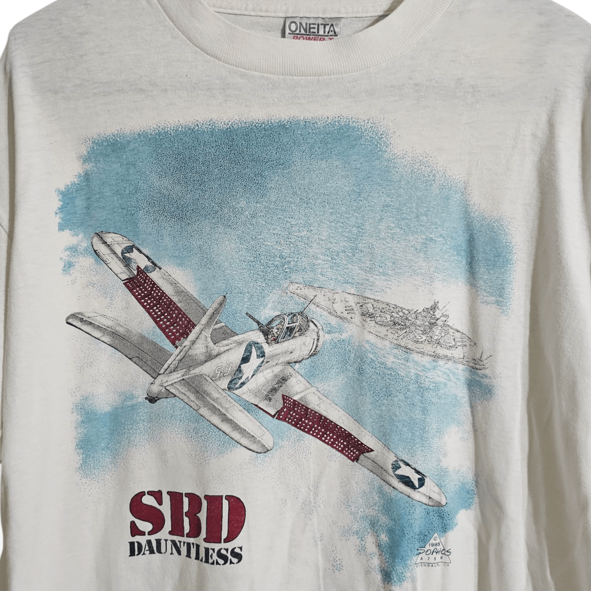 Avirex SBD Dauntless 1995 Avirex Oneita Tee Size US L / EU 52-54 / 3 - 2 Thumbnail