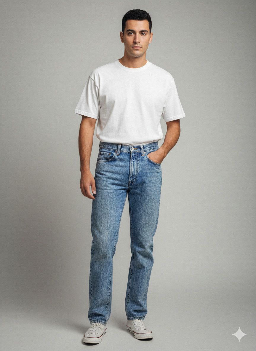 Japanese Brand Vintage Design Blue Way Acid Wash Denim Size US 31 - 17 Thumbnail