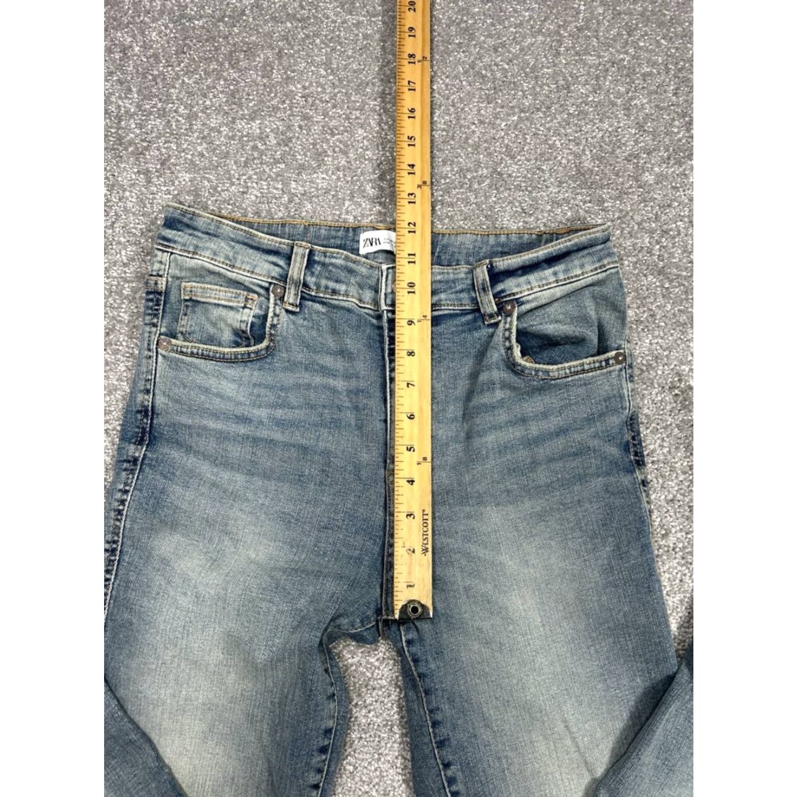 Zara Zara Jeans Mens 40 Blue Denim Mid Rise Straight Leg 30x28 Regular 5-Pocket Design Denim Straight Zara Mens Jeans Size US 40 / EU 56 - 5 Thumbnail