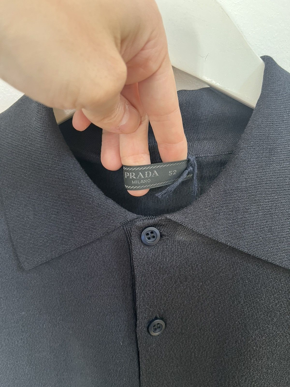 Prada Prada Silk/ Cotton DNA Polo Size US L / EU 52-54 / 3 - 5 Thumbnail