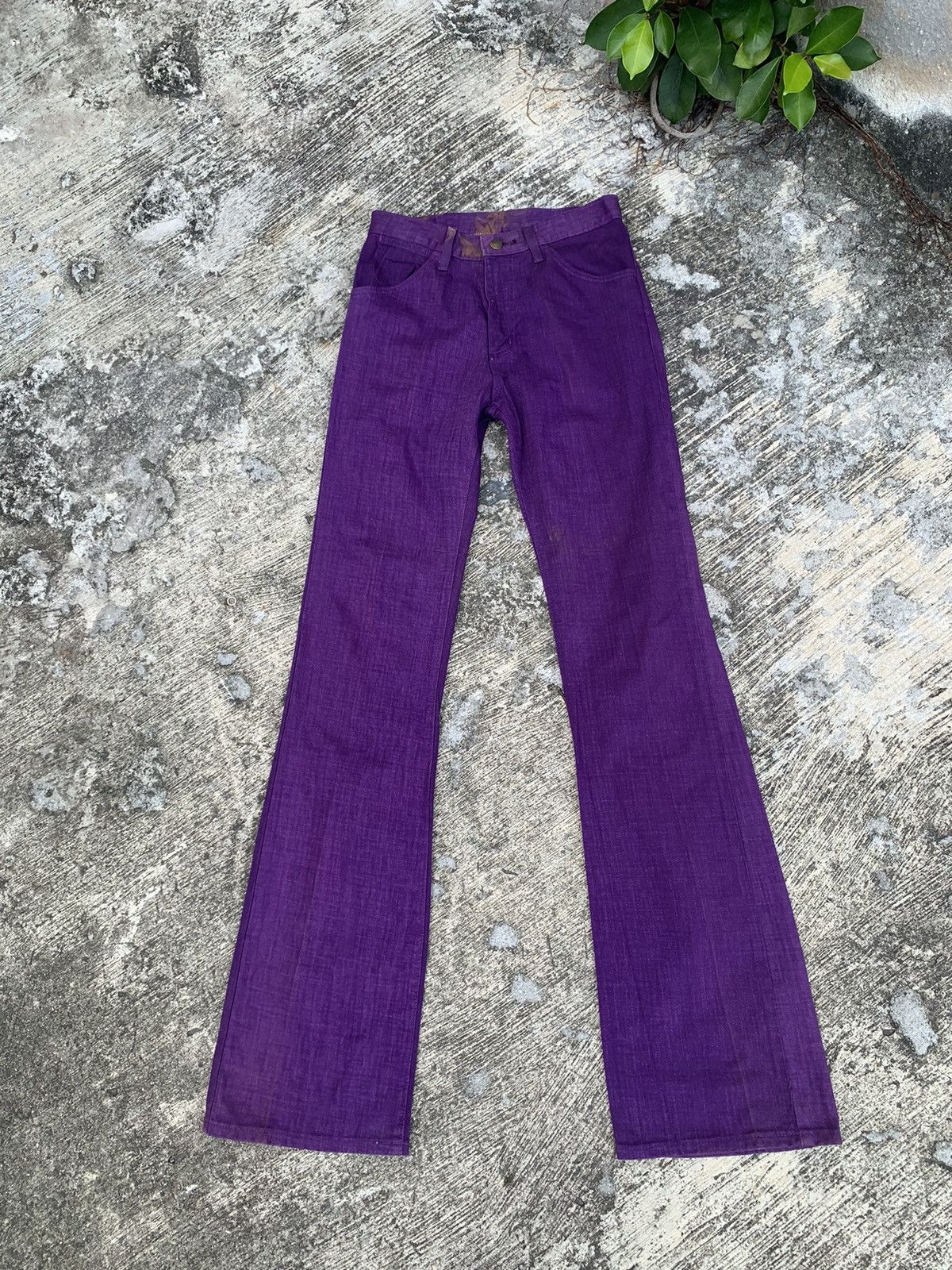 If Six Was Nine × Vintage × Wrangler Flare wrangler bootcut jeans western wear rare calour Size 28" / US 6 / IT 42 - 1 Thumbnail