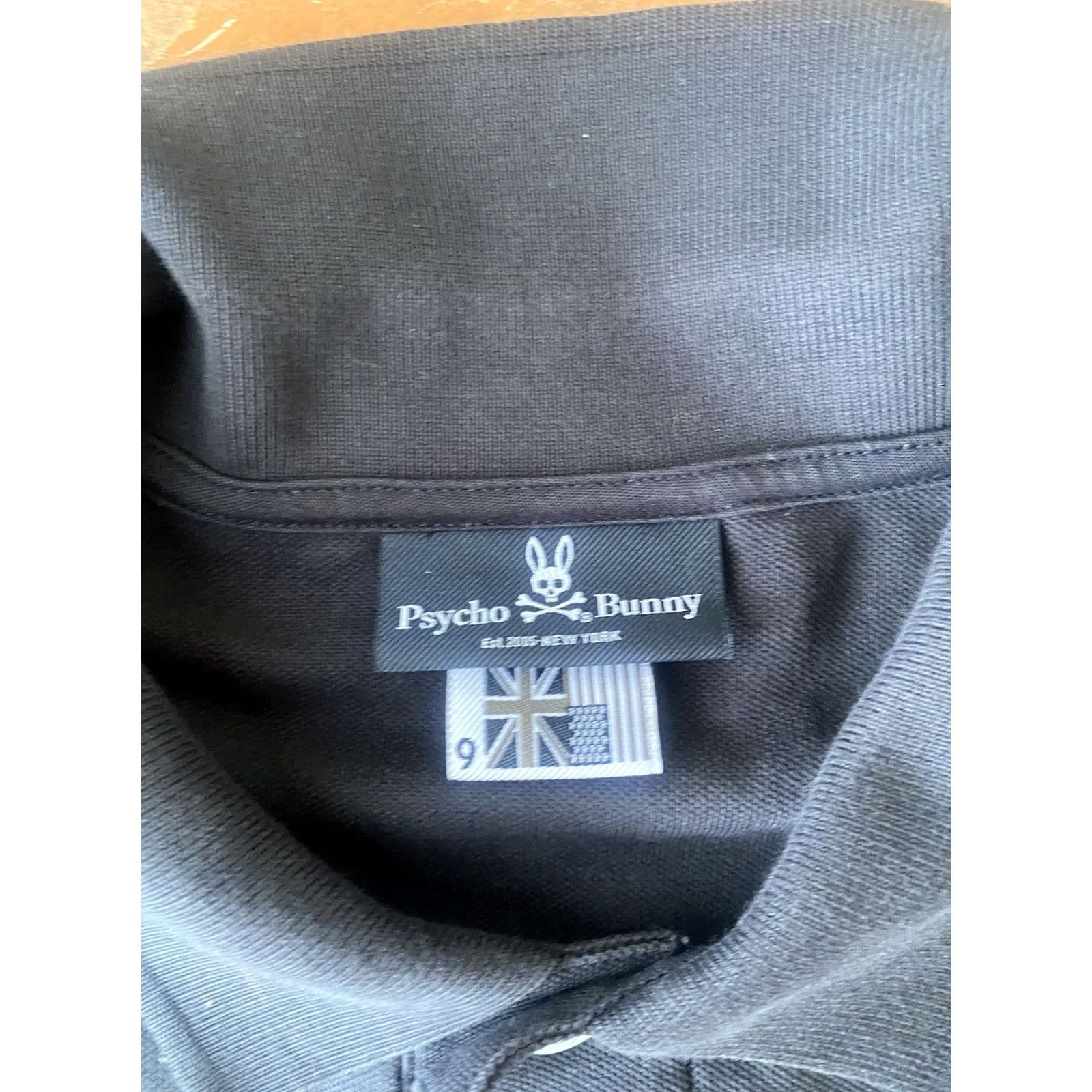 Psycho Bunny Psycho Bunny Polo Shirt Black Pima Cotton Men Size 9 Short Sleeve Embroidered Logo Size US M / EU 48-50 / 2 - 2 Thumbnail