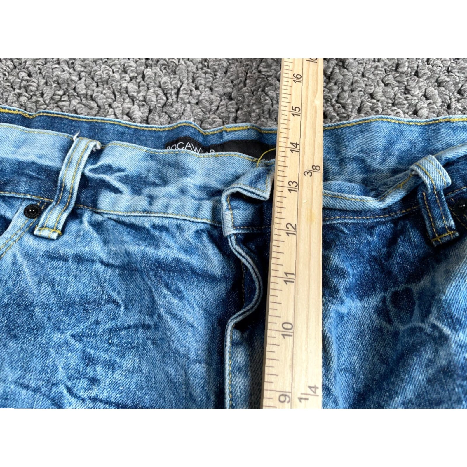 Rocawear VINTAGE Rocawear 90s Baggy Tapered Jeans Men's 44 x 36 Acid Wash Blue Denim Size US 44 / EU 60 - 6 Thumbnail