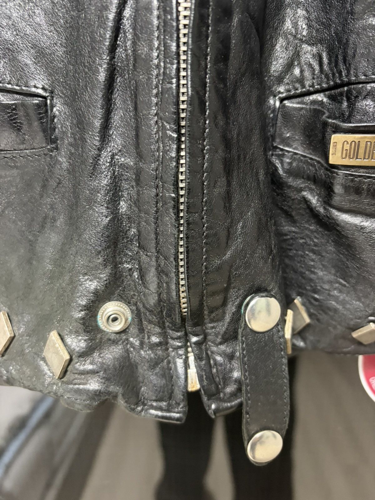 Golden Goose Golden Goose Kafskine Leather Stud Best Black Size US XS / EU 42 / 0 - 3 Thumbnail