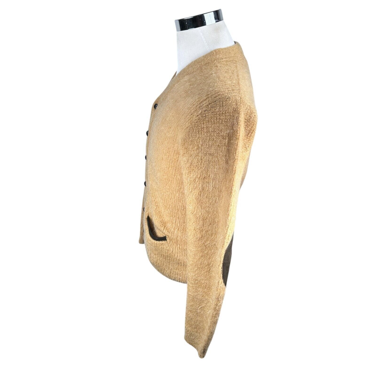 Other Vintage Revere Cardigan Kurt Cobain Sweater Mens M Tan Size US M / EU 48-50 / 2 - 6 Thumbnail