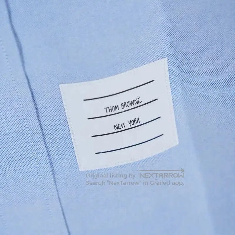 Thom Browne Thom Browne Light Blue Long Sleeve Shirt . Size US S / EU 44-46 / 1 - 4 Thumbnail