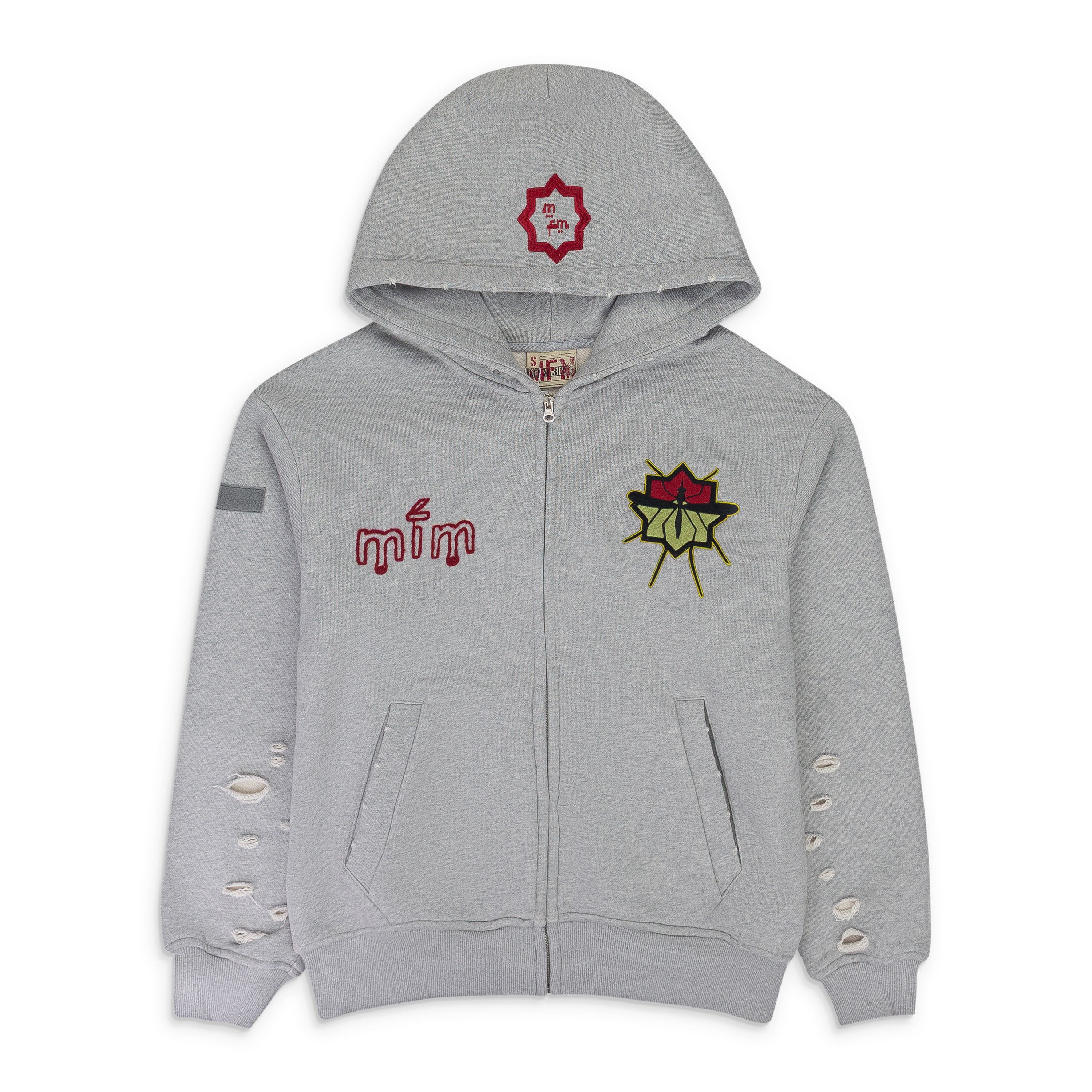 murd333r.fm MURD333R.FM GREY SPECIAL OPS HOODIE SIZE L Size US L / EU 52-54 / 3 - 1 Thumbnail