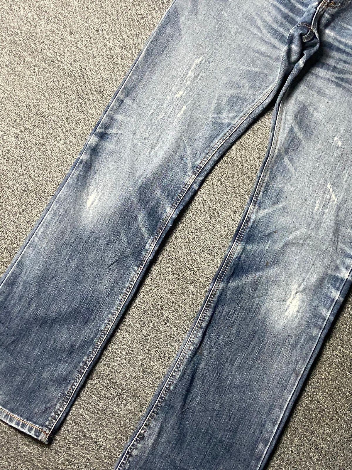 Edwin Edwin Edge Of Blue Distressed Denim Jeans (139) Size US 32 / EU 48 - 12 Thumbnail