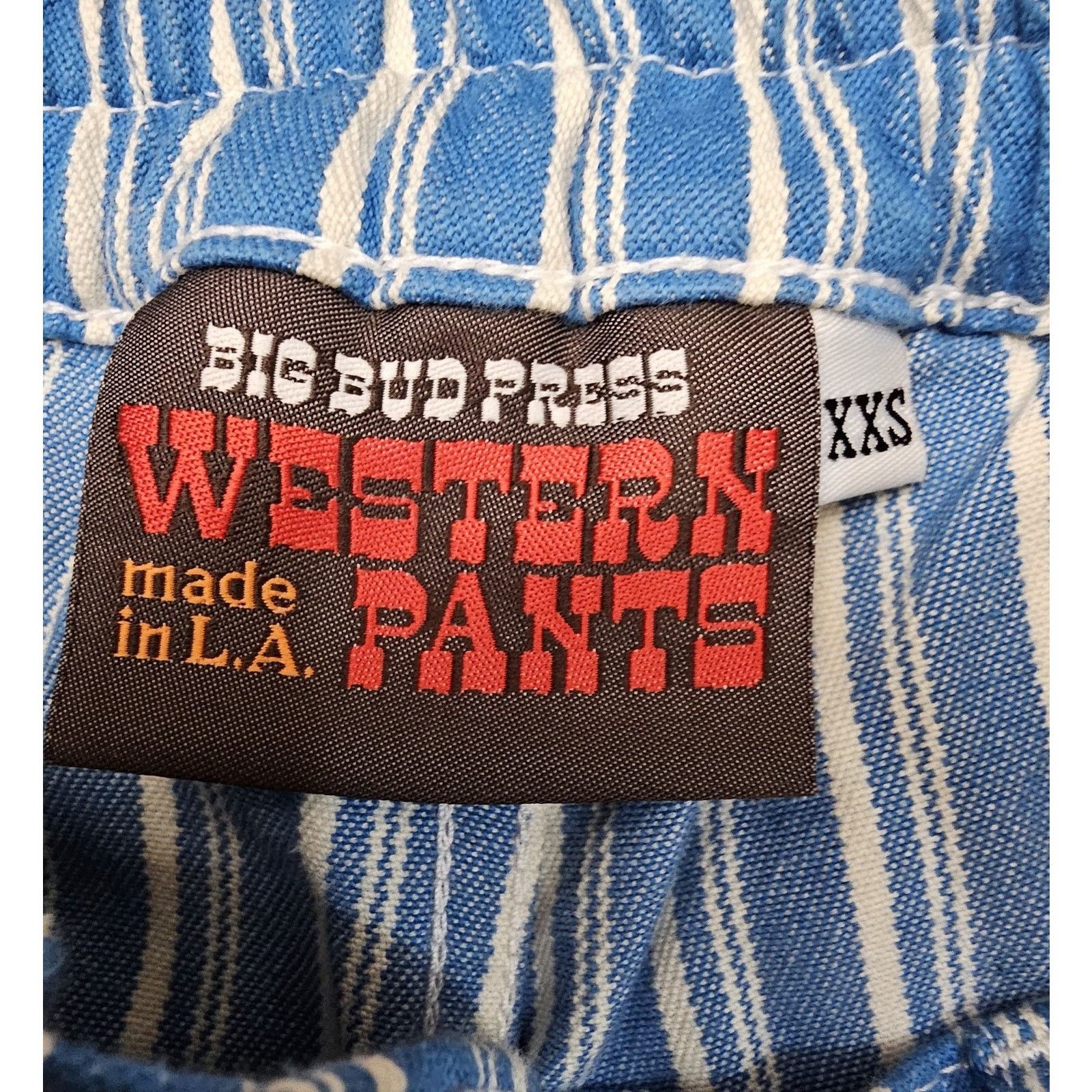 Big Bud Press Big Bud Press Western Pants Made L.A. Striped Wide XXS Size 24" / US 00 / IT 34 - 10 Thumbnail