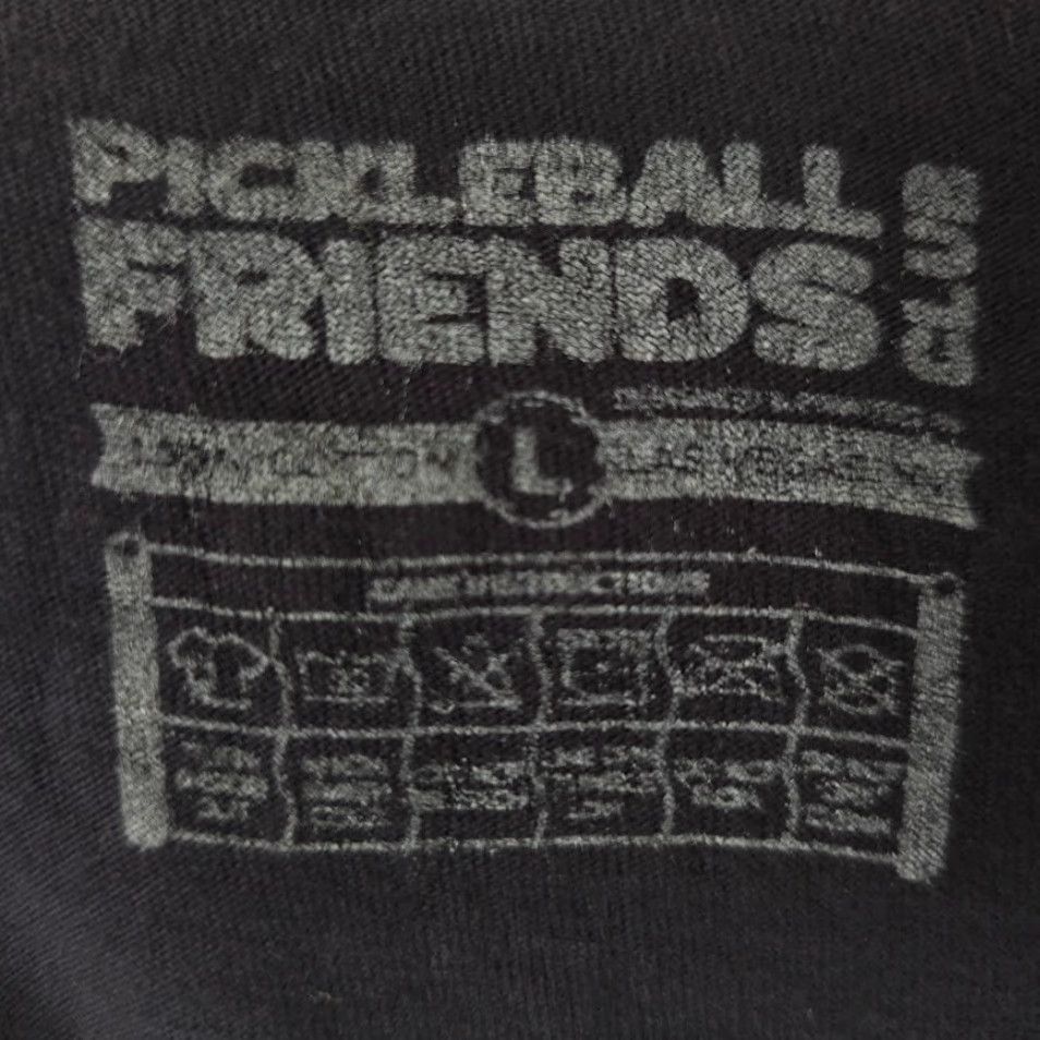 Vintage Pickleball Friends Club T Shirt Mens Large Black PBFC Las Vegas Made In USA Size US L / EU 52-54 / 3 - 6 Thumbnail
