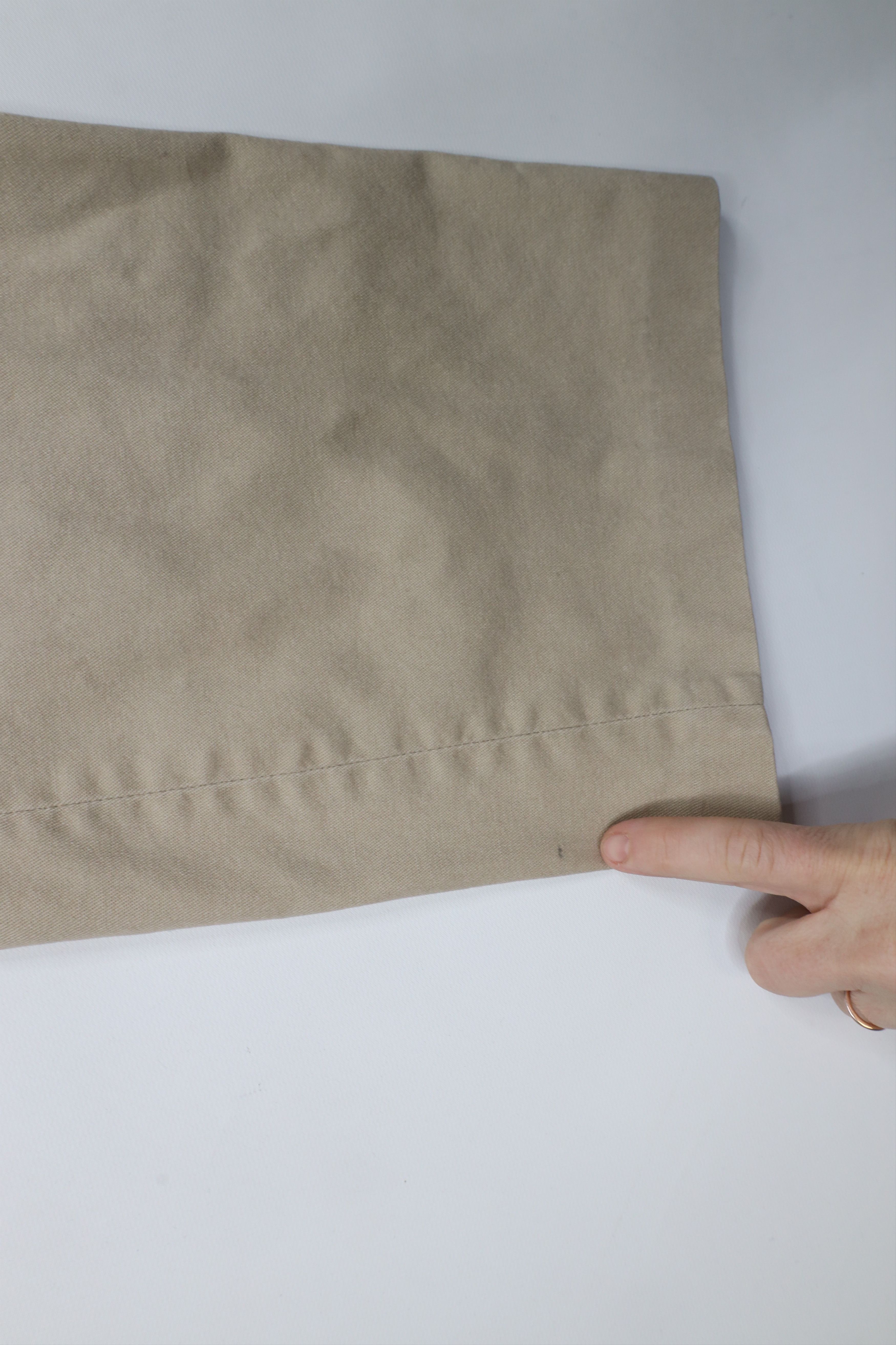 Vintage Vintage 70s Streetwear Wide Leg Chino Pants Beige Cotton Size US 34 / EU 50 - 5 Thumbnail