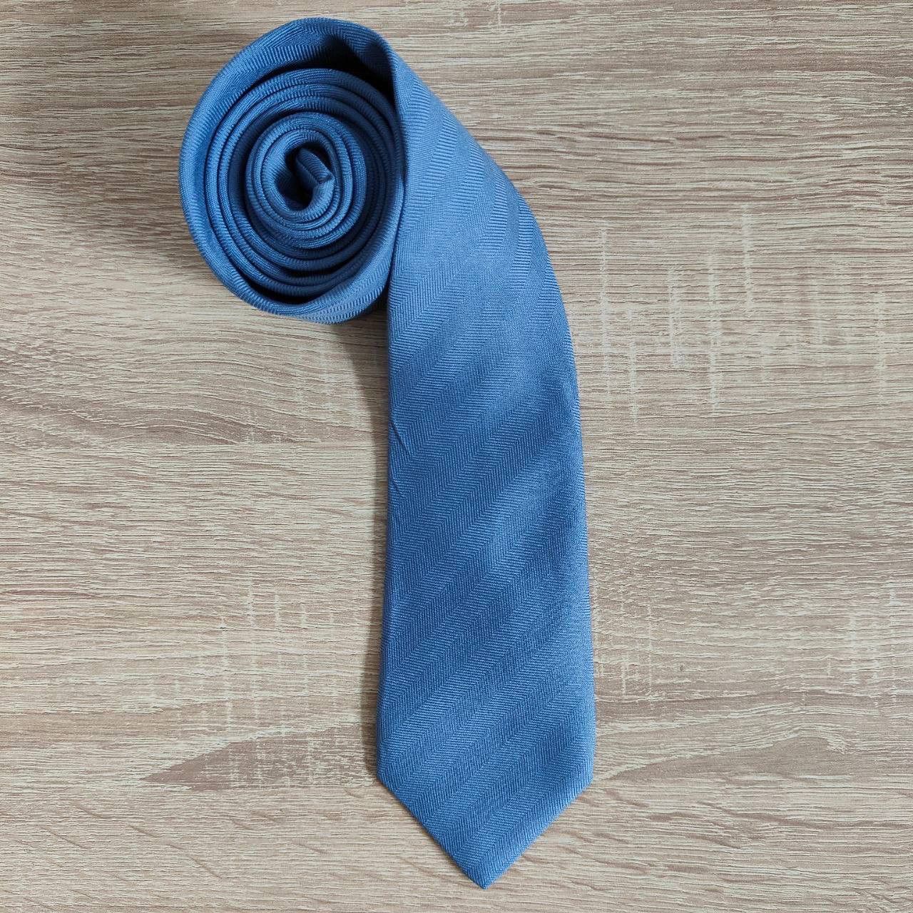 Hermes Hermes Paris Silk Tie 153623 PA Geometry Blue Size ONE SIZE - 1 Thumbnail
