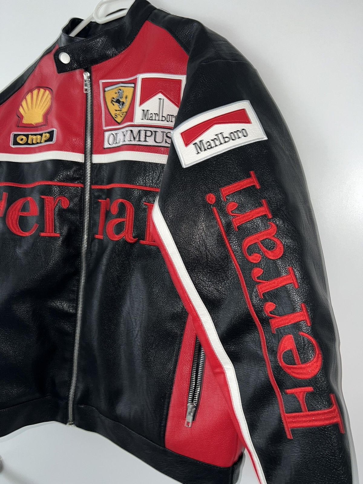 Other × Vintage Ferrari Racing leather Jacket Size US M / EU 48-50 / 2 - 12 Thumbnail