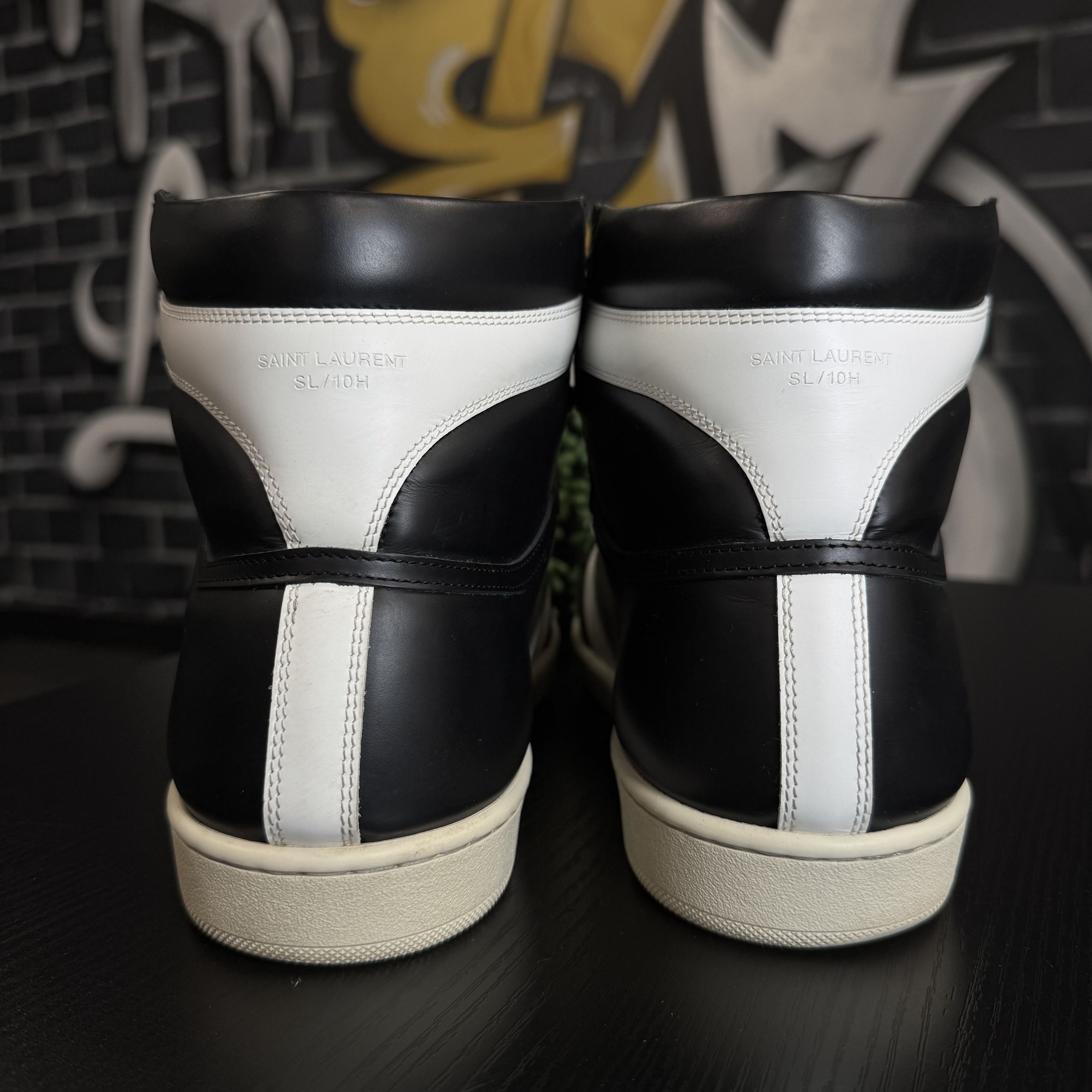 Saint Laurent Paris SAINT LAURENT SL-10H WHITE BLACK Size US 12 / EU 45 - 4 Thumbnail