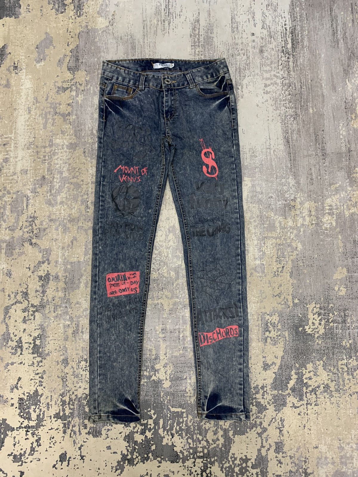 Hysteric Glamour × If Six Was Nine × Seditionaries Seditionaries Acid Wash Jeans Punk Style Jeans 27x29.5 Size 27" / US 4 / IT 40 - 1 Thumbnail