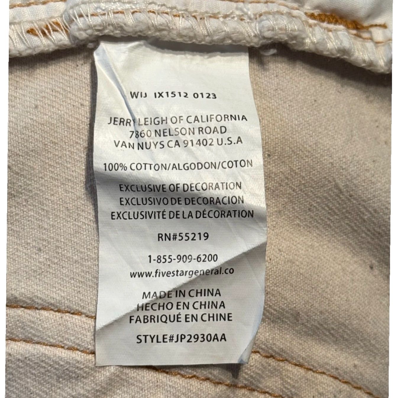 Vintage Five Star General Pants Womens 7/28 Beige Cropped Twill Button Fly Relaxed City Casual Womens Size 28" / US 6 / IT 42 - 5 Thumbnail