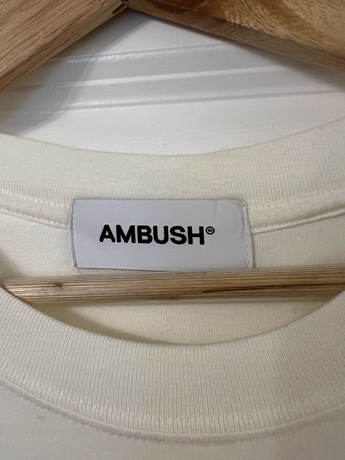 Ambush Design JERSEY WORKSHOP T-SHIRT - CLOUD DANCER Size US M / EU 48-50 / 2 - 4 Thumbnail