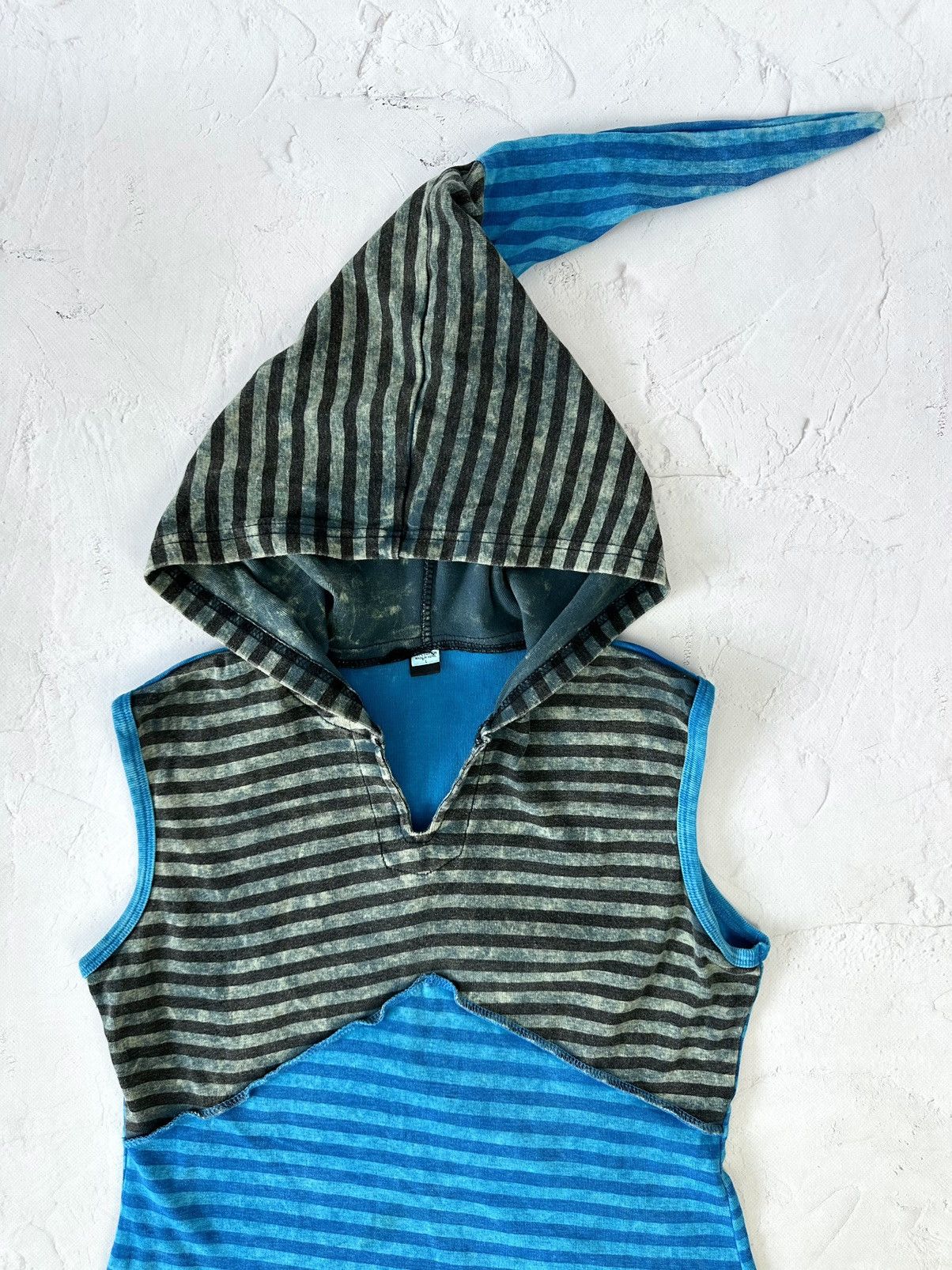 If Six Was Nine Vintage Stripped Blue Hooded Top Size US M / EU 48-50 / 2 - 4 Thumbnail