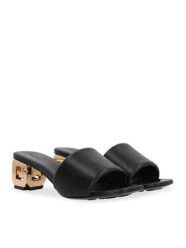 Givenchy o1w1db10326 G Cube 45mm Mules in Black Size US 8 / IT 38 - 2 Thumbnail