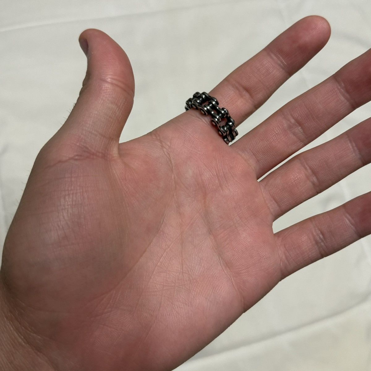 Other Silver stainless steel chain ring Size ONE SIZE - 3 Thumbnail