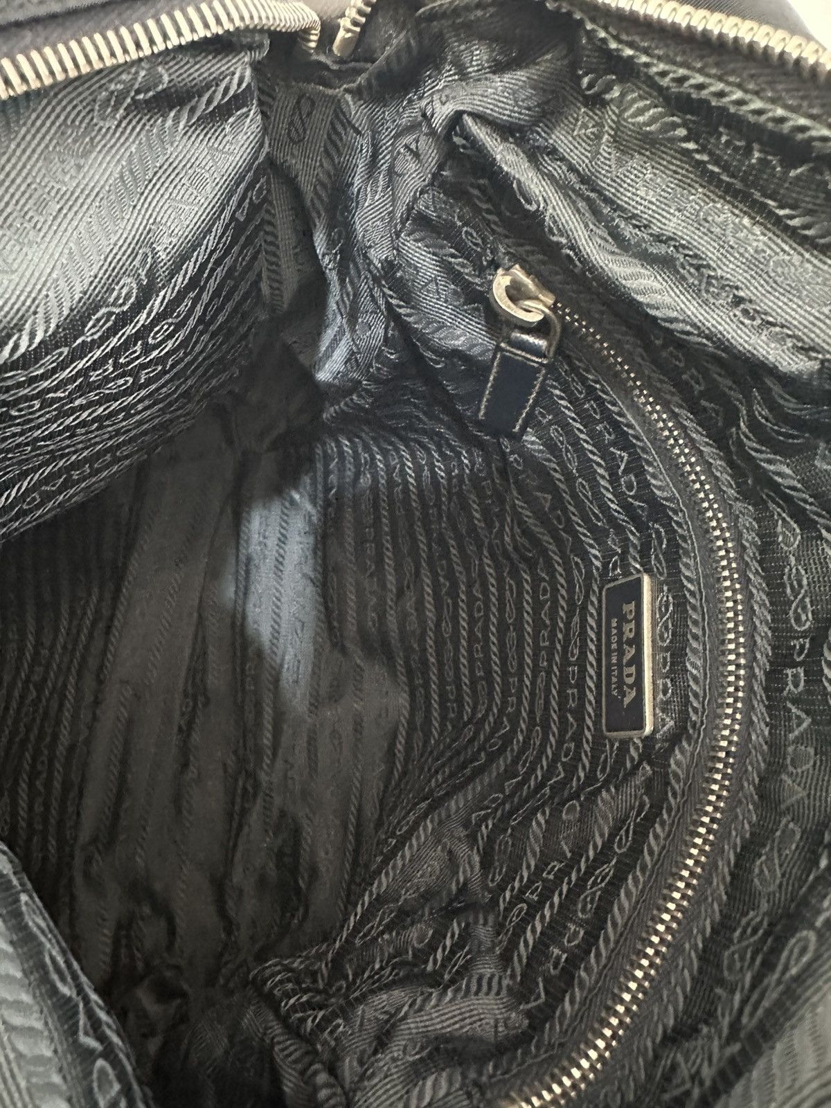 Prada PRADA Tessuto Nylon Flat Messenger Bag Navy Size ONE SIZE - 8 Thumbnail