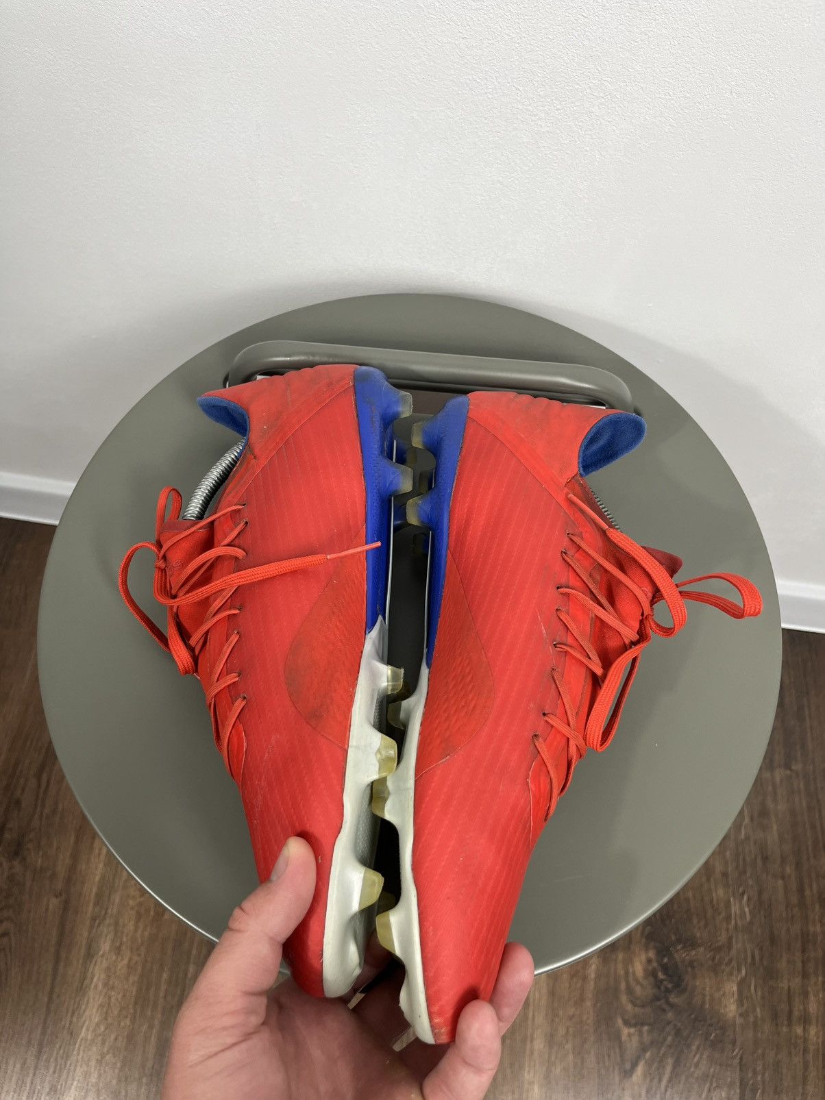 Adidas Adidas Red Soccer Cleats 11.5 US FG Ground Lightweight Boots Size US 11.5 / EU 44-45 - 7 Thumbnail