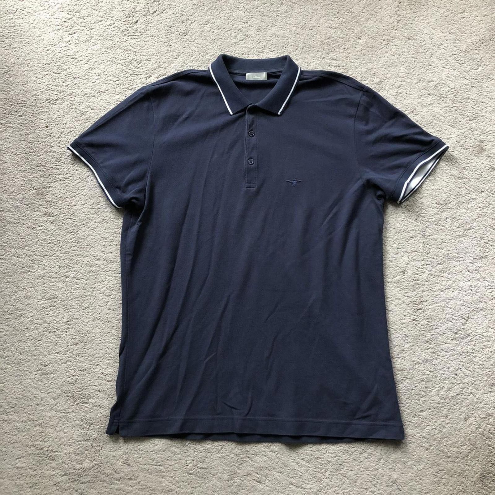 Dior Dior Homme SS06 Black Polo Shirt Rhinestones in size S | Grailed