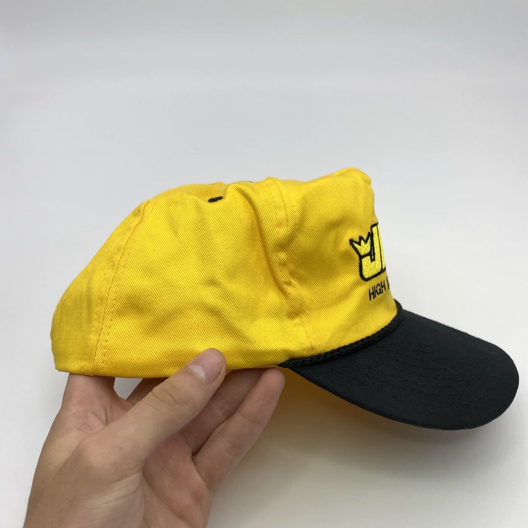 Vintage VINTAGE HaT Snapback Hat Racing - Cap - Adjustable - 90s Theme - Black/Cyellow - Men - Size S Size ONE SIZE - 3 Thumbnail