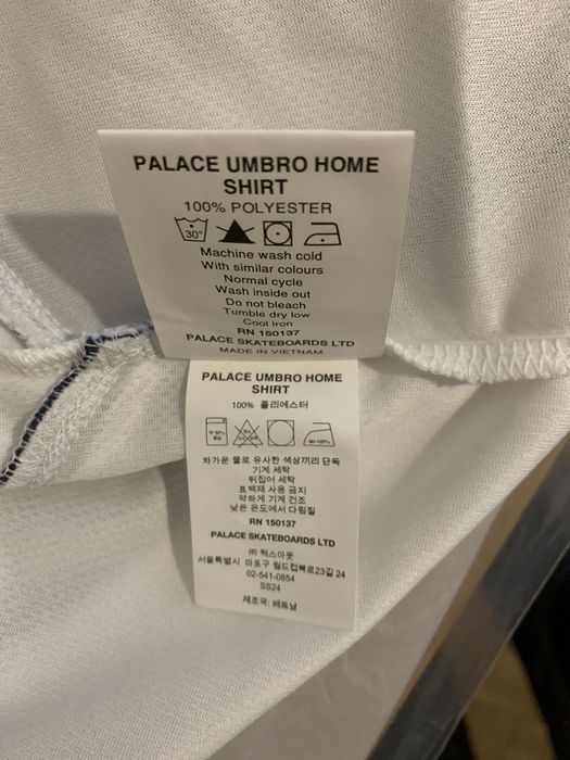 Palace Palace Umbro Home Shirt White XL | Grailed