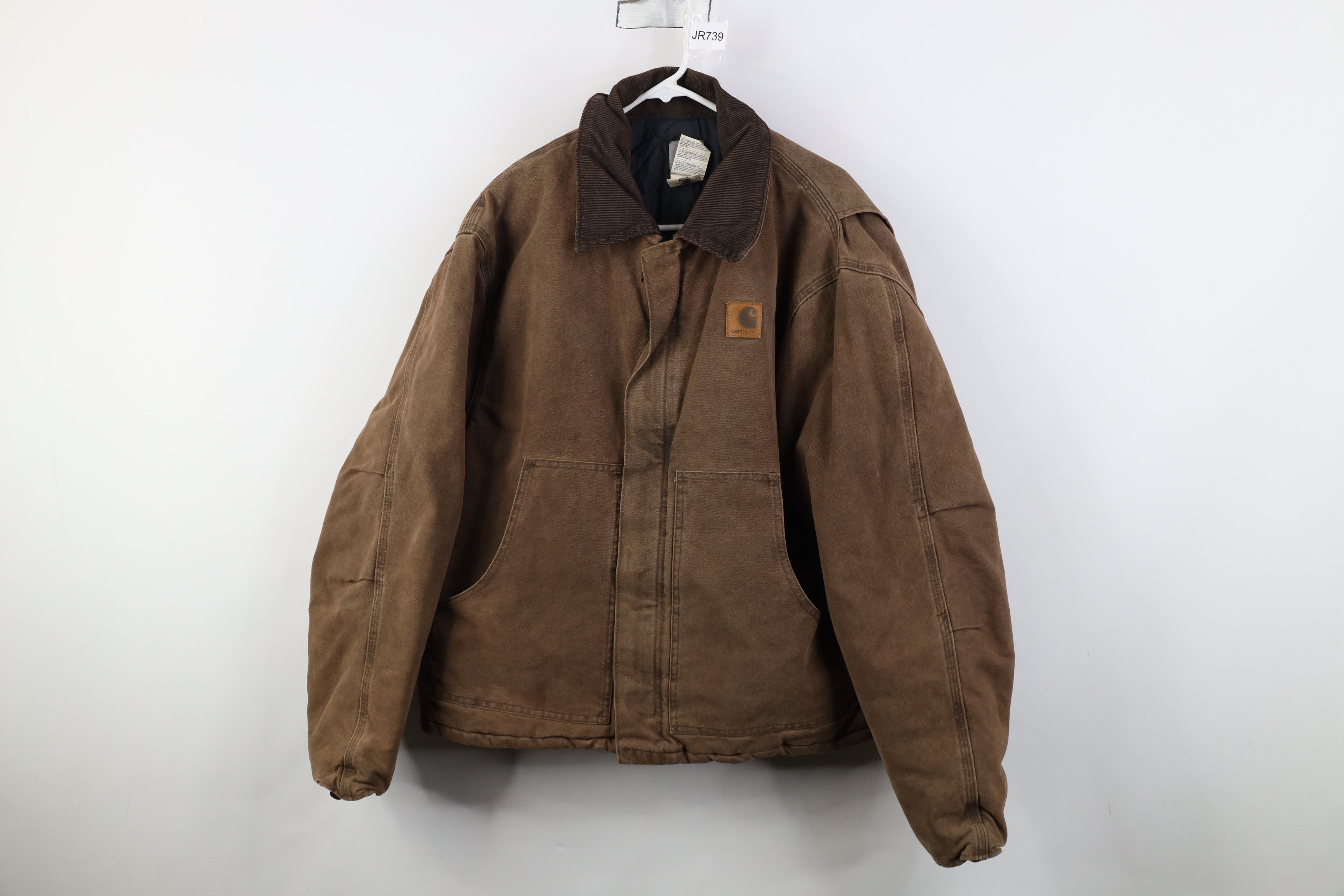 Carhartt Vintage Y2K 2000 Carhartt Detroit Jacket Brown Canvas USA Size US XXL / EU 58 / 5 - 1 Thumbnail