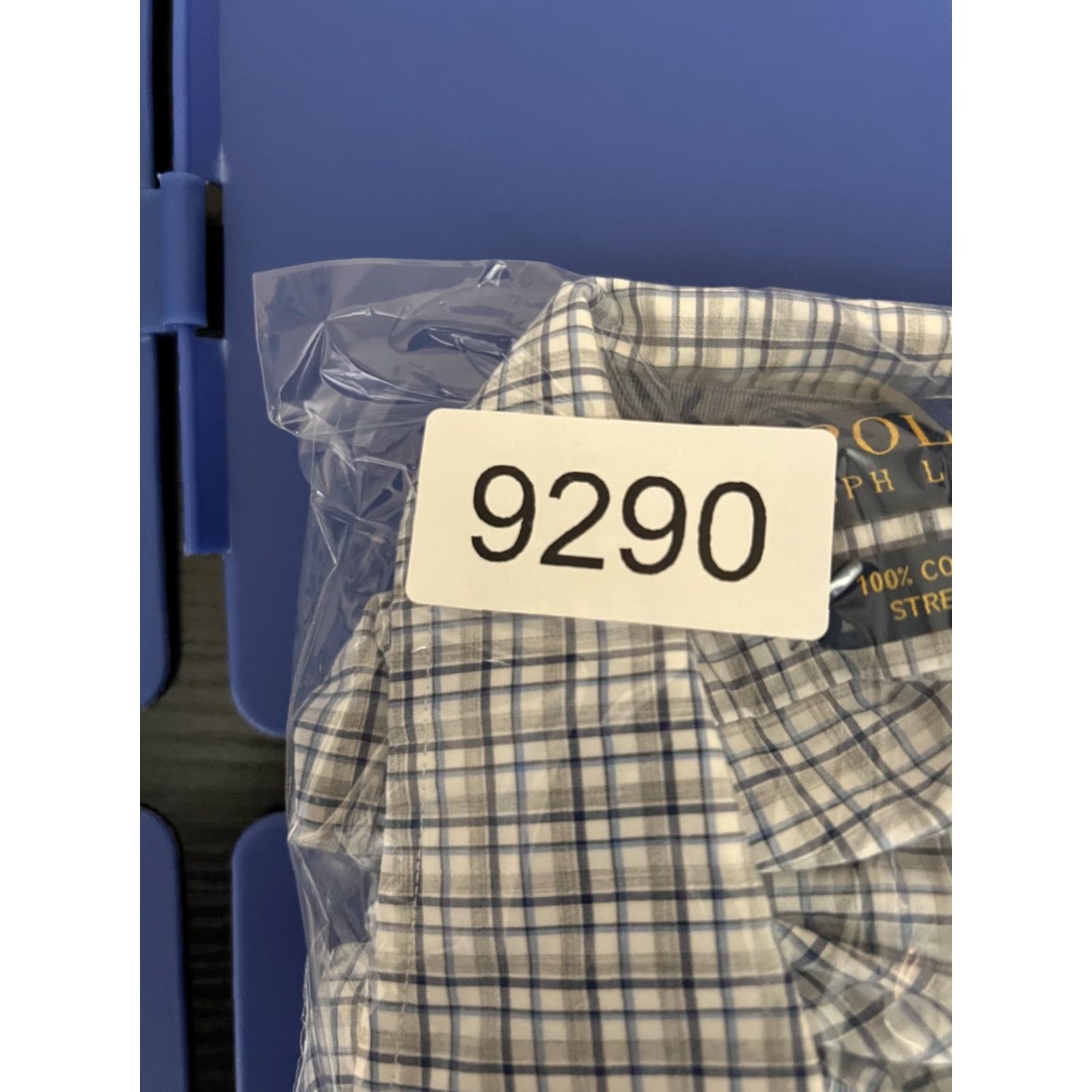 Polo Ralph Lauren Polo Ralph Lauren Button-Down Shirt Mens Small Plaid Blue White Gray Classic Button-Up Long Sleeve, Cotton, Regular Fit, Casual, All Seasons Size US XXL / EU 58 / 5 - 7 Thumbnail