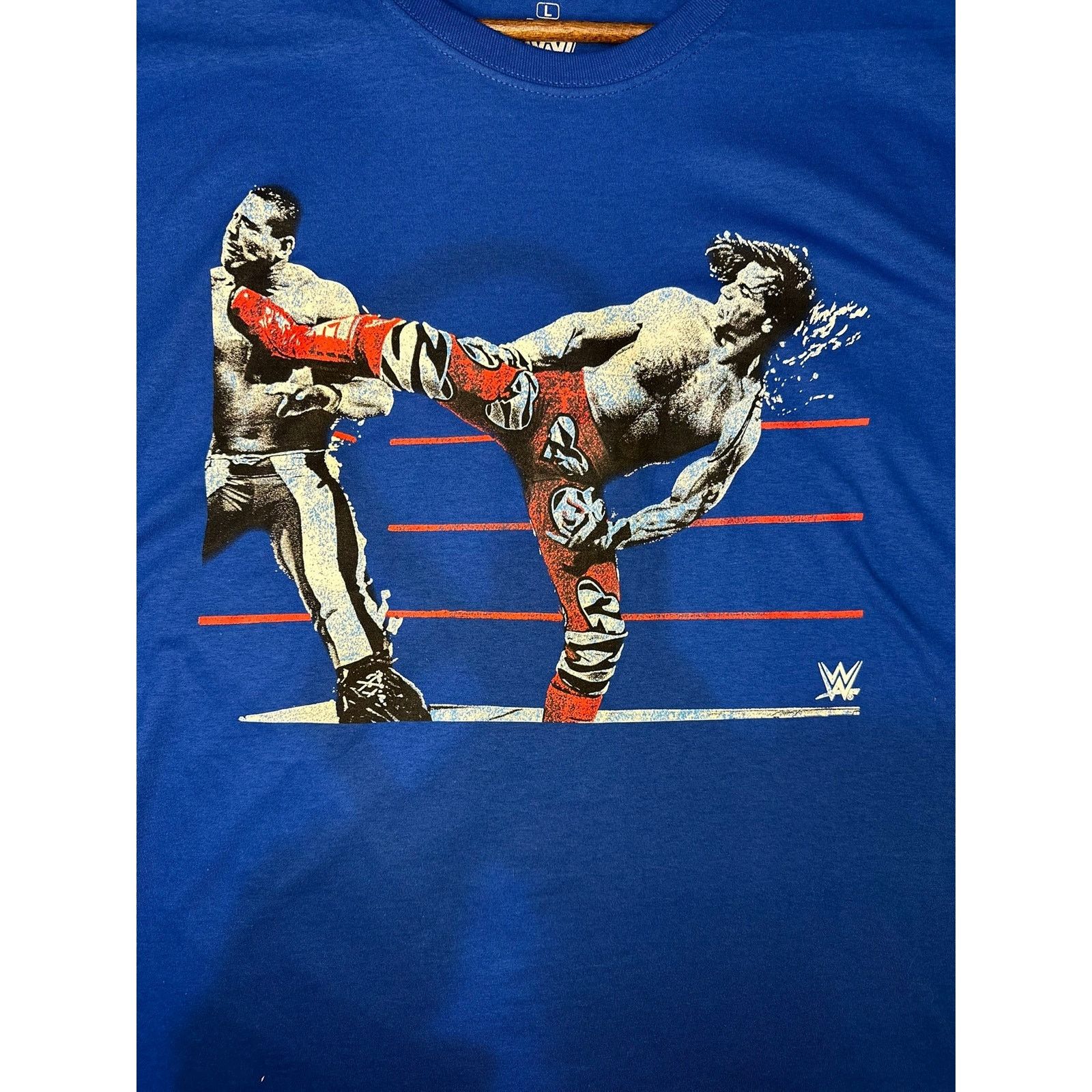 Other WWE Legends Graphic Tee – Blue Wrestling T-Shirt (Size L) Size US L / EU 52-54 / 3 - 3 Thumbnail