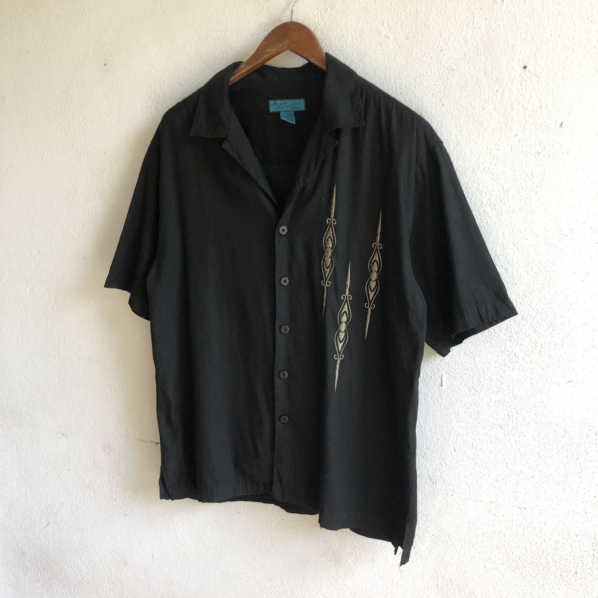 Japanese Brand PARADISE BLUE camp colar shirt Size US L / EU 52-54 / 3 - 2 Thumbnail
