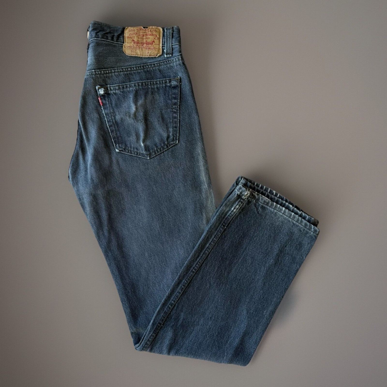 Levi's Vintage Levis 501 Jeans 32 Black 80s Dark Wash Made USA Size US 32 / EU 48 - 1 Thumbnail