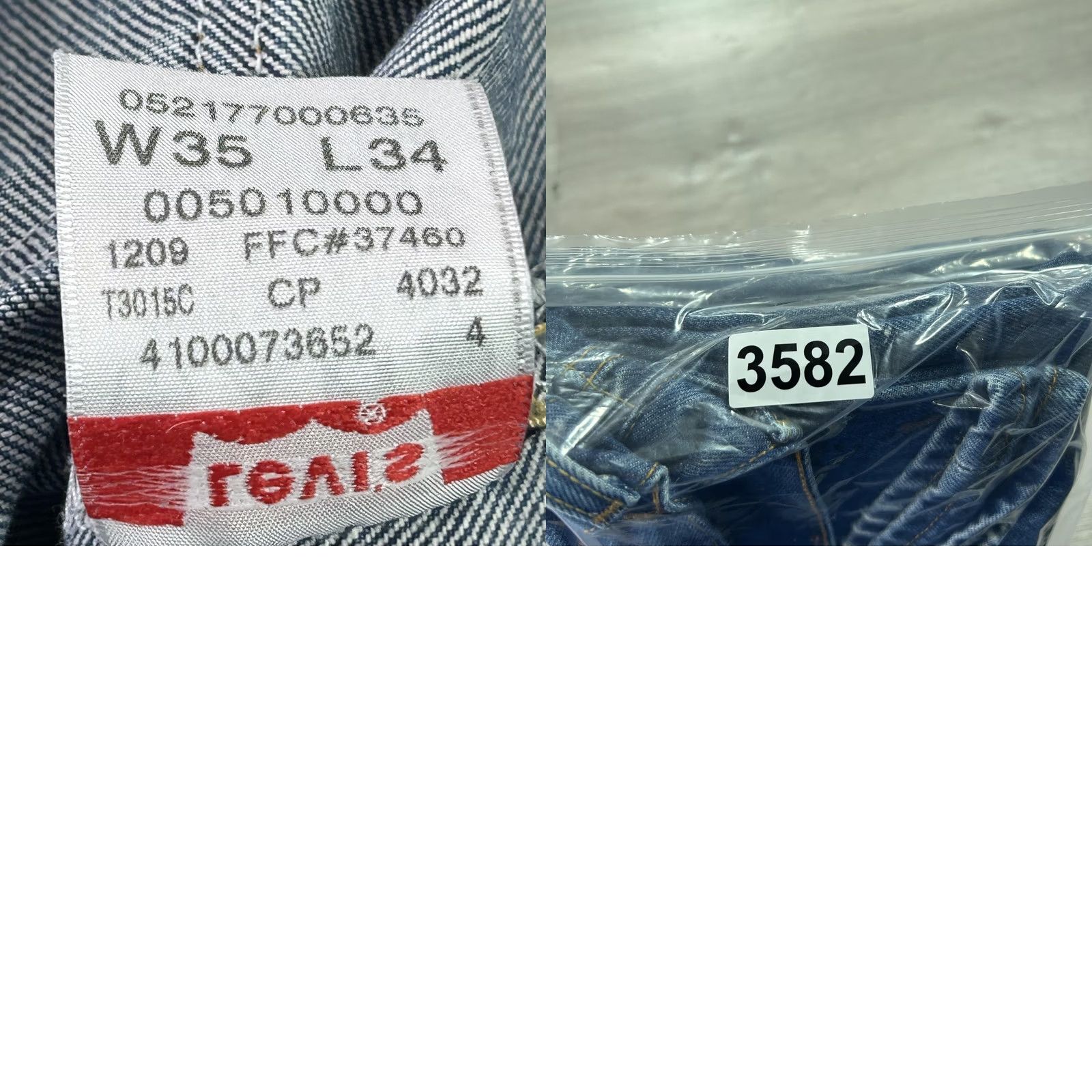Levi's VINTAGE Levi's 501 Jeans Mens 33x30 Blue Denim Straight Button Fly Regular Fit 100% Cotton 5-Pocket Size US 33 - 10 Thumbnail