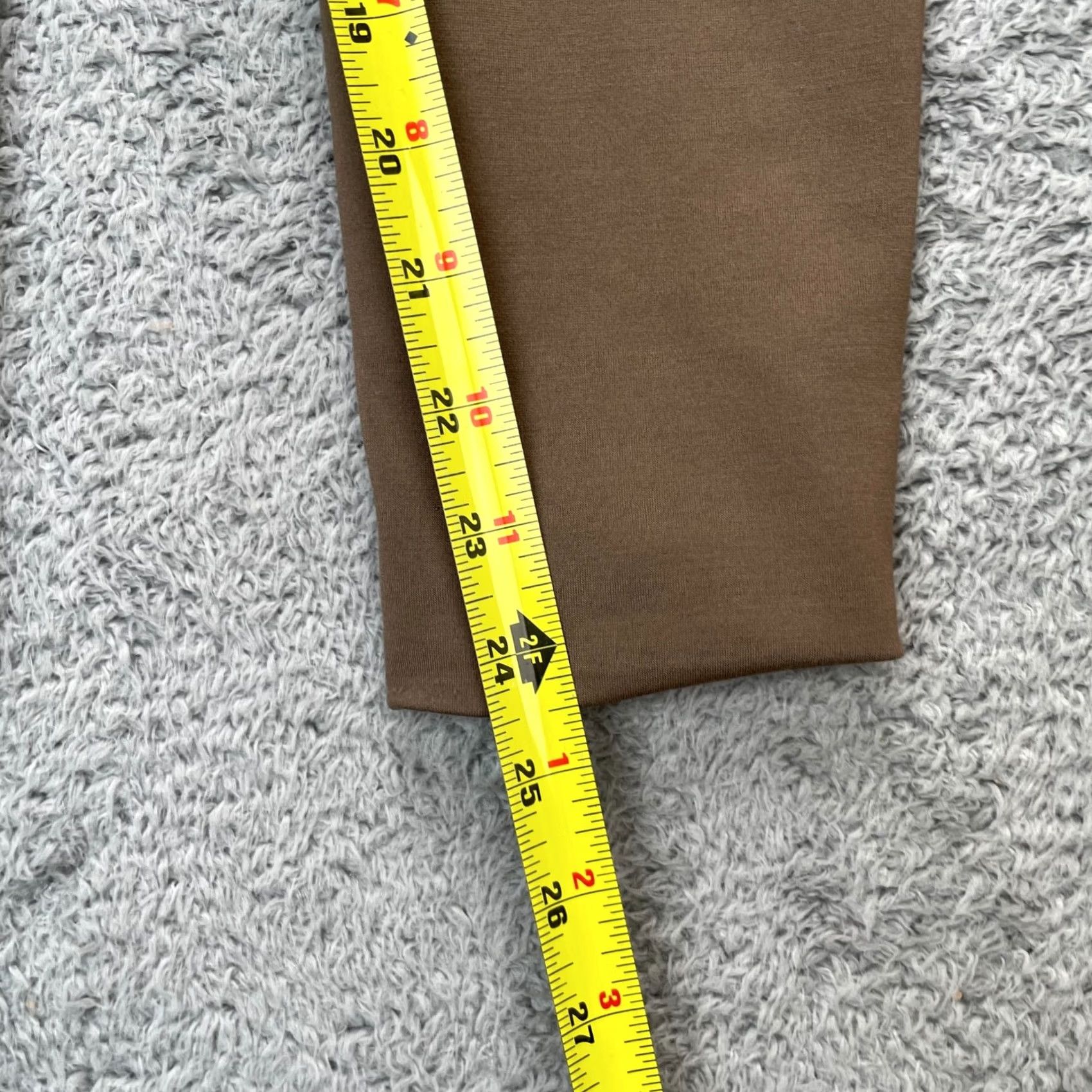Vintage Chicos Brown Faux Vegan Leather Ponte Knit Skinny Leg Stretch Pants Womens Size 4 Size 30" / US 8 / IT 44 - 7 Thumbnail
