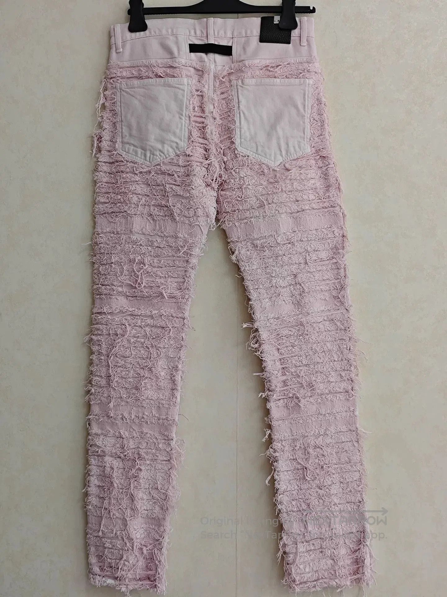 Alyx Alyx Pink Fringe Boro Distressed Jeans. Size 30" / US 8 / IT 44 - 2 Thumbnail