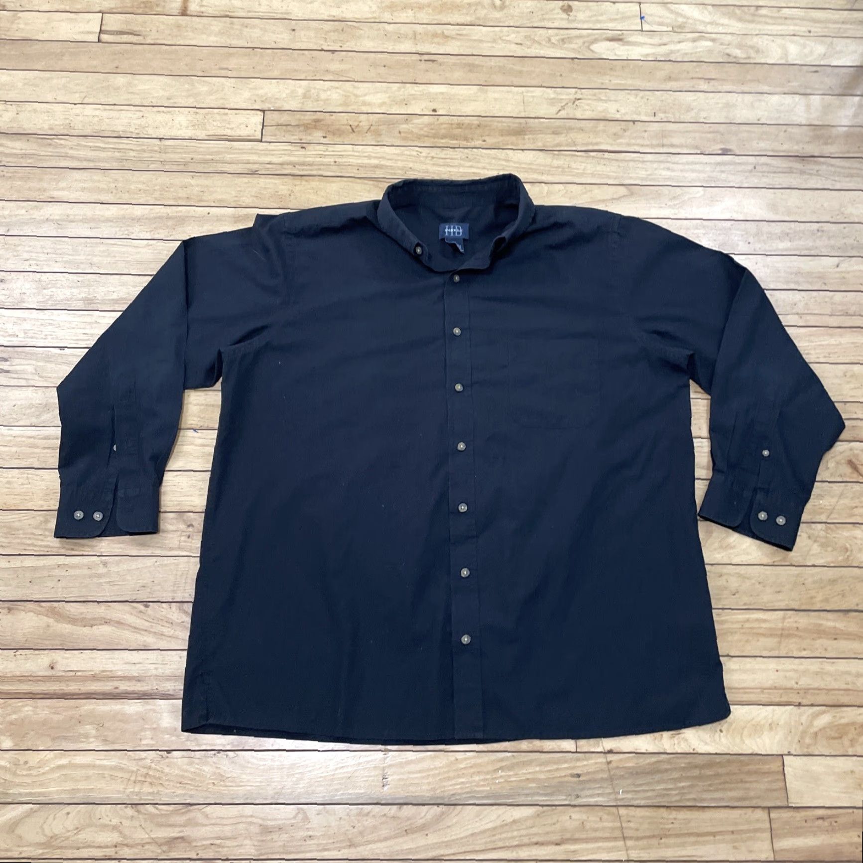 Vintage Harbor Bay Mens XL Button-Up Shirt Black Cowboy Fade Lightweight Essential XL Size US XL / EU 56 / 4 - 2 Thumbnail