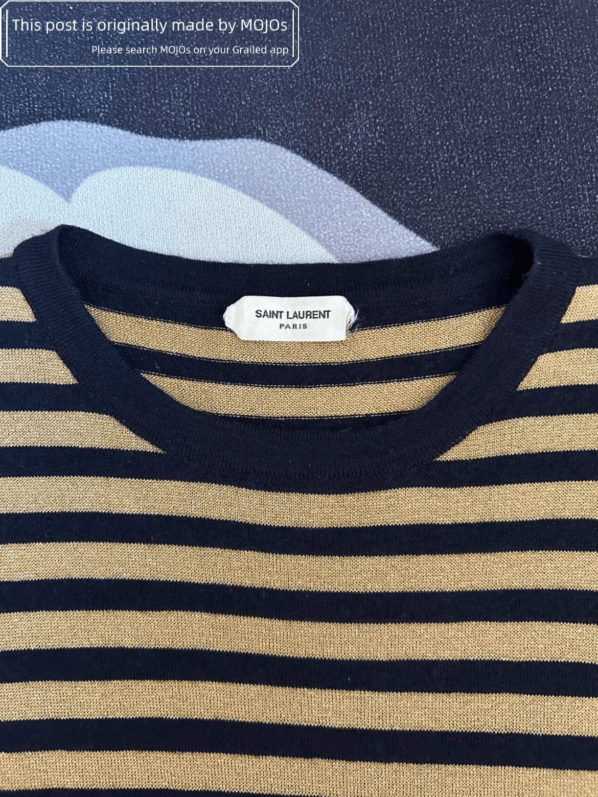 Saint Laurent Paris Saint Laurent Paris Stripes Knitwear (Mojos9131124) Size US S / EU 44-46 / 1 - 2 Thumbnail