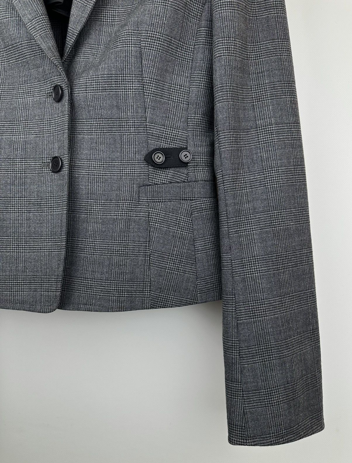 Akris Akris Punto Women's Gray Plaid Skirt Suit Set - US 4 / FR 36 Size S / US 4 / IT 40 - 4 Thumbnail