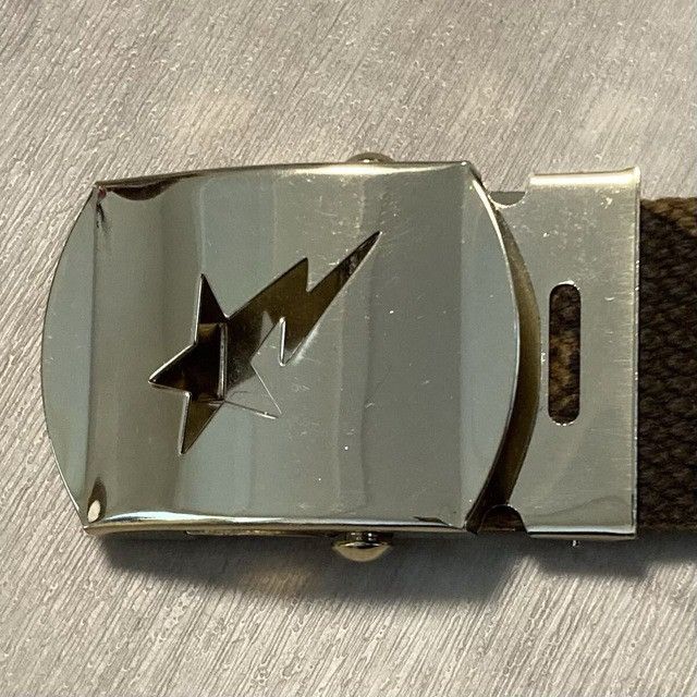 Bape BAPE STA LOGO GI belt gold buckle a bathing ape NIGO Size ONE SIZE - 3 Thumbnail