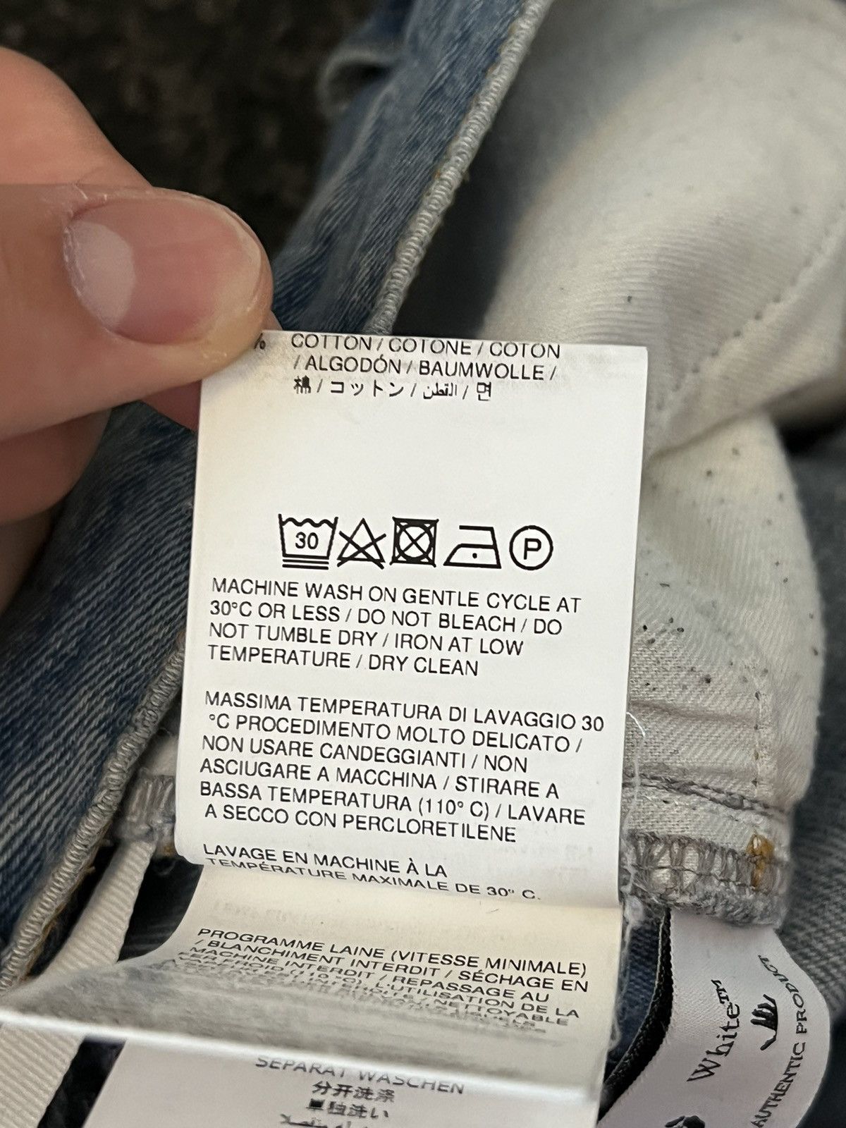 Off-White Off-White Straight-Leg Jeans Size US 32 / EU 48 - 8 Thumbnail