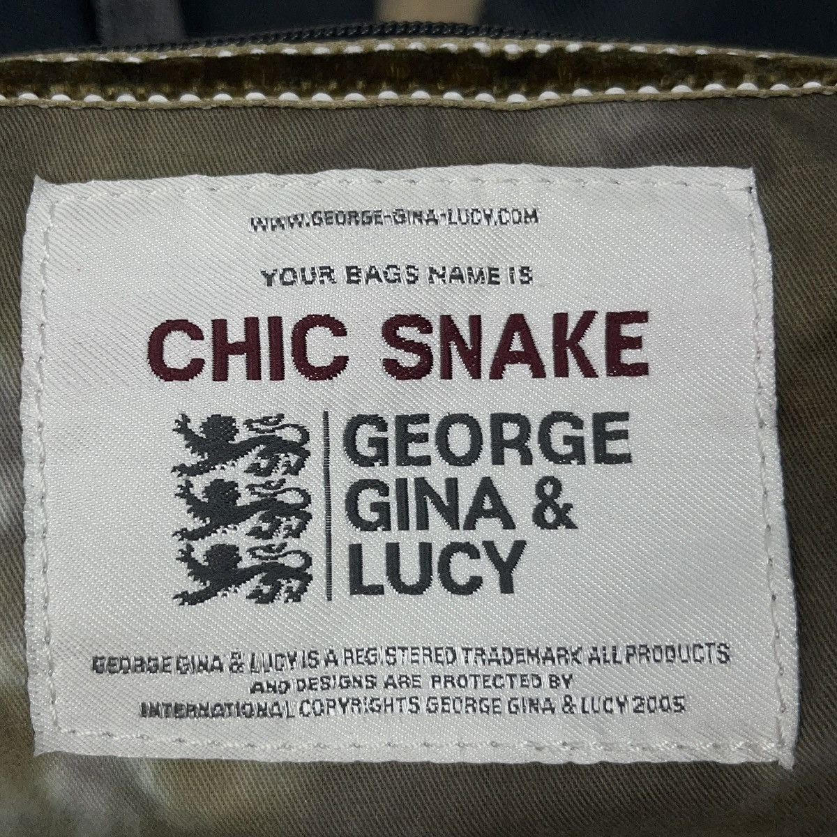 Vintage RARE Vintage George Gina Lucy GGL Chic Snake Bag Alyx Size ONE SIZE - 10 Thumbnail