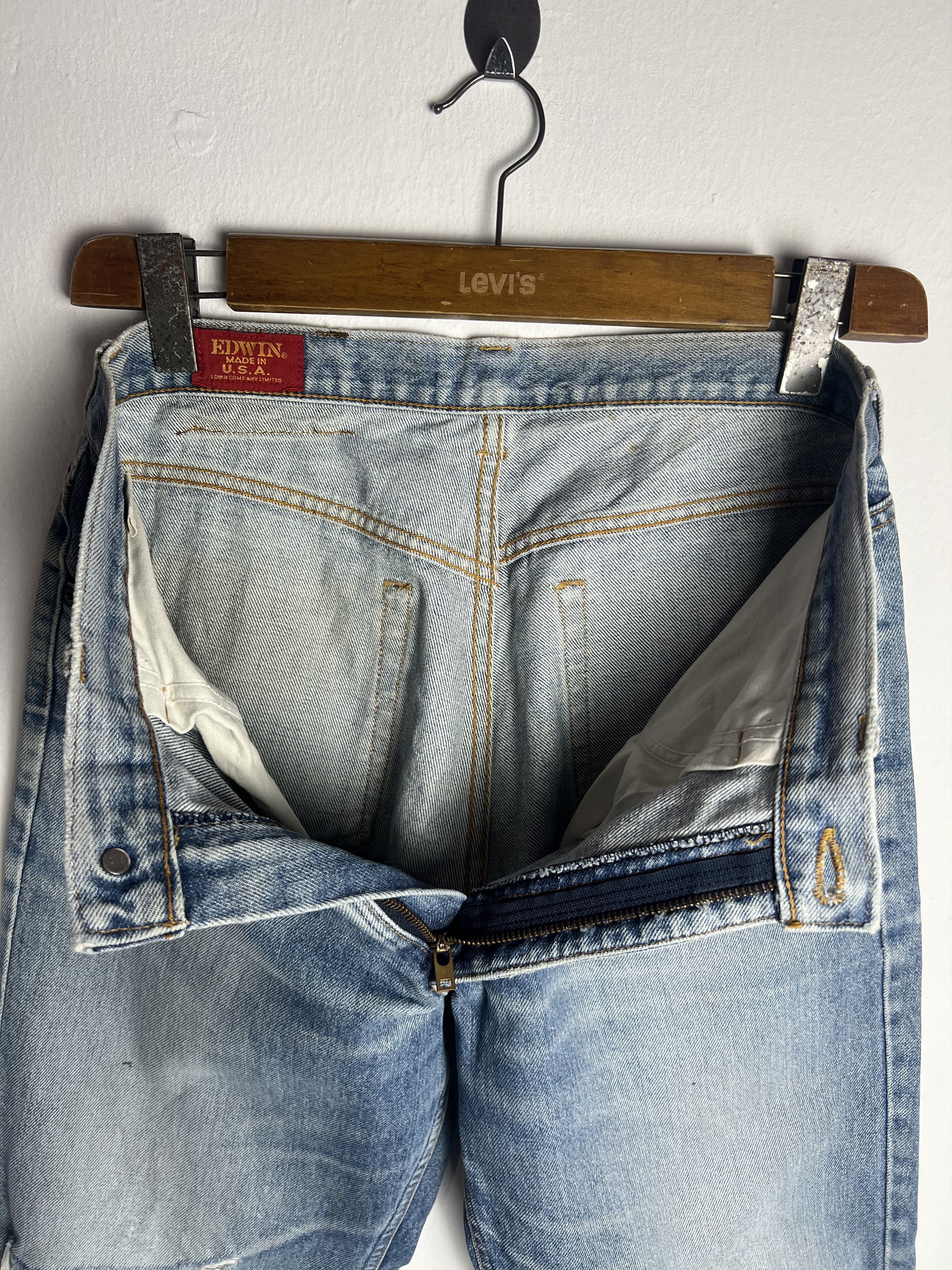 Edwin Vintage Edwin Made in USA Denim Distressed Size US 34 / EU 50 - 17 Thumbnail