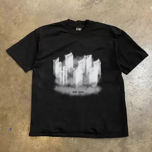 Vintage Norika x Miyo Black Loose Letter Print Short Sleeve T-Shirt Size US XL / EU 56 / 4 - 7 Thumbnail