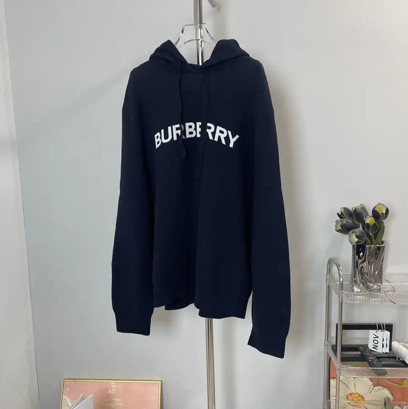 Burberry Burberry Black Cotton Women's Hoodie Size L / US 10 / IT 46 - 1 Thumbnail