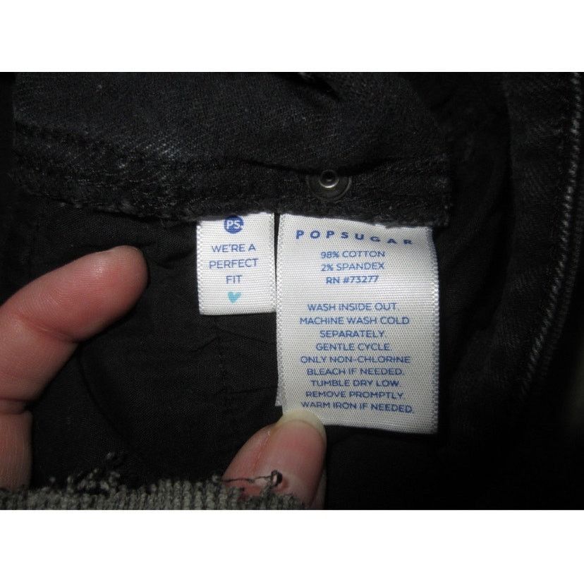 Other Y2K Black Bootcut Jeans Popsugar Stretch Denim Size 12 Size 34" / US 12 / IT 48 - 5 Thumbnail