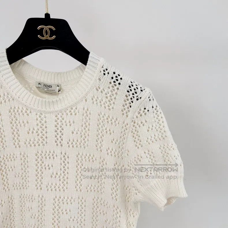 Fendi Fendi Hollow-out knitted top Size XS / US 0-2 / IT 36-38 - 4 Thumbnail