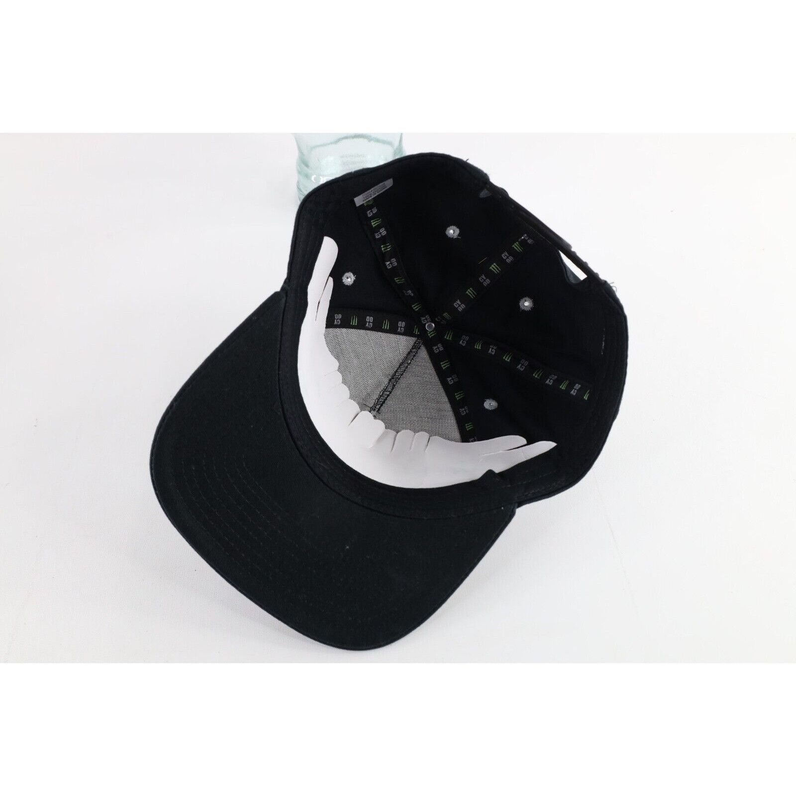 Vintage New Monster Energy Drink Striped Classic Logo Snapback Hat Size ONE SIZE - 6 Thumbnail